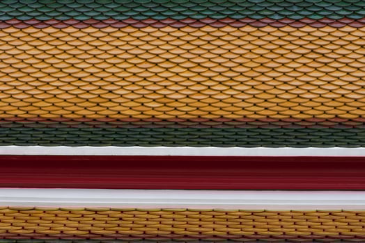 A close up of the roof of a building photo
