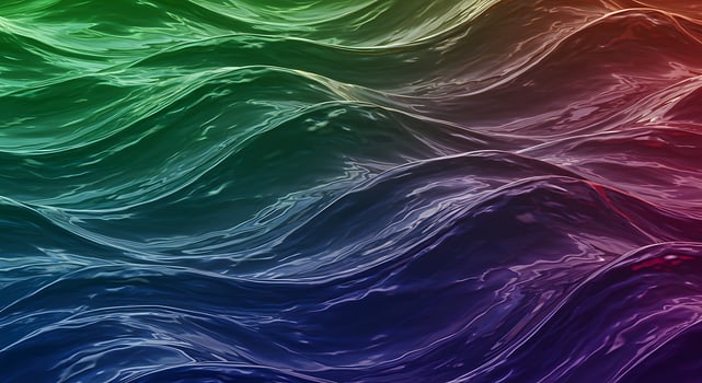 A colorful wave pattern with a rainbow background photo