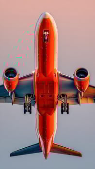 The plane is red photo