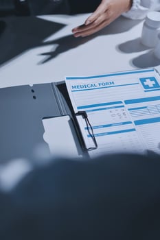 Medical loan application form photo