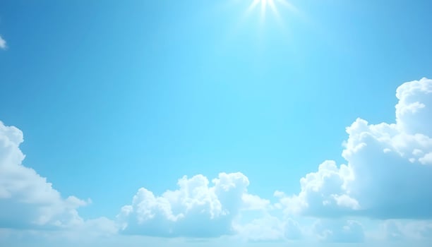 Bright Blue Sky Captured photo