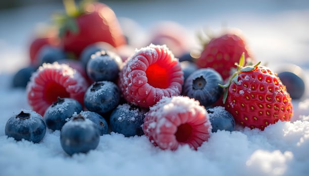 Winter Fruit Shot Captured Using photo