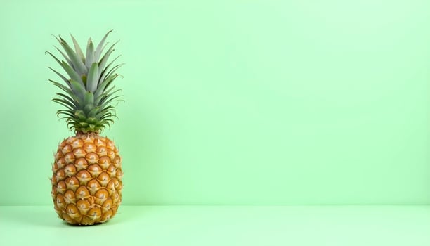 Tropical Pineapple With Space For Graphic Content photo