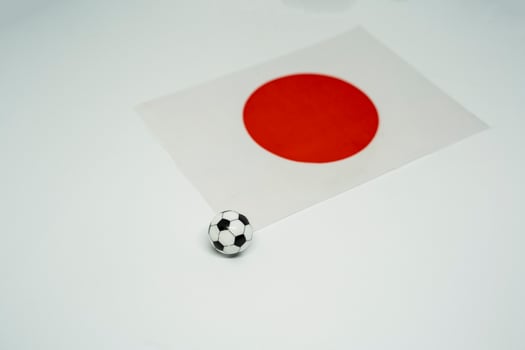 Japan National Football Spirit with Country Flag photo