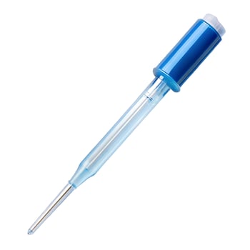 Close-up of a Blue Insemination Rod, Veterinary Reproductive Technology Tool photo