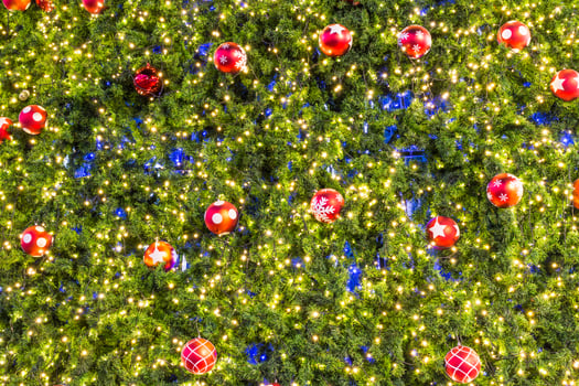 A christmas tree with many ornaments on it photo