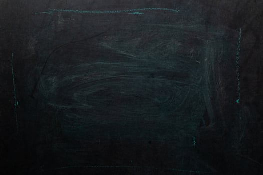 Back to School Preparations With Clean Chalkboard Ready for New Lessons and Activities photo