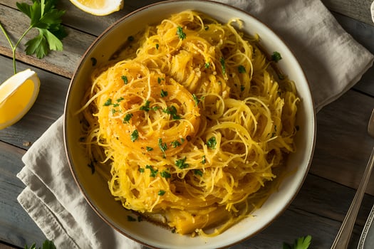Spaghetti squash with herbs and lemon photo
