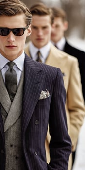 A man wearing a suit and sunglasses photo