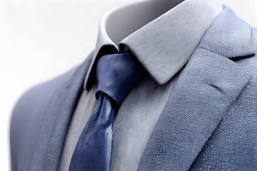 A blue suit jacket photo