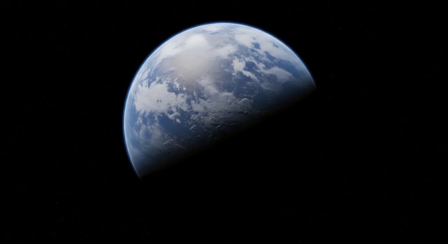 The earth is seen from space photo