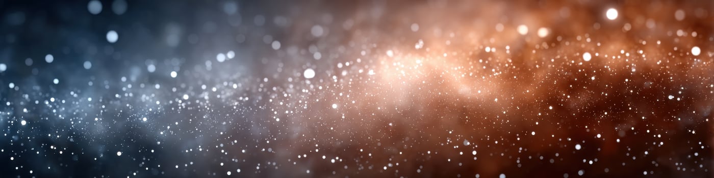 Glowing celestial nebula filled with sparkling stars in warm tones for creative use photo