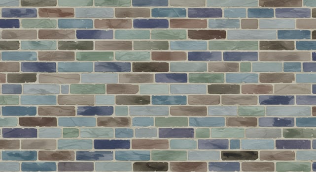 Subtle watercolor bricks forming a seamless pattern, great for lock screen display on phones, adding charm and texture. photo