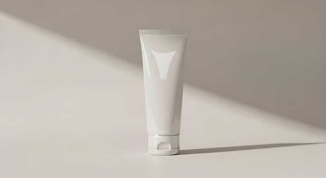 White tube packaging design photo
