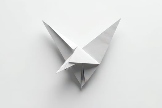 Artistry in Paper Pale Pink Crane photo