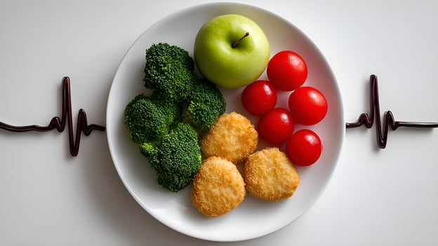 Healthy food promoting cardiovascular health and well being photo