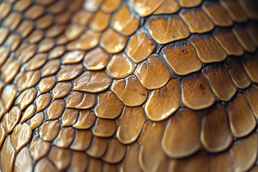 Close up of glossy snake skin showing scale details photo