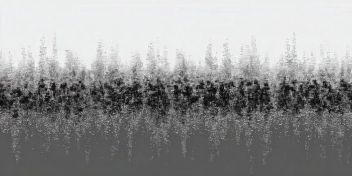 An abstract artwork with textured monochrome shades of black, white, and gray. photo