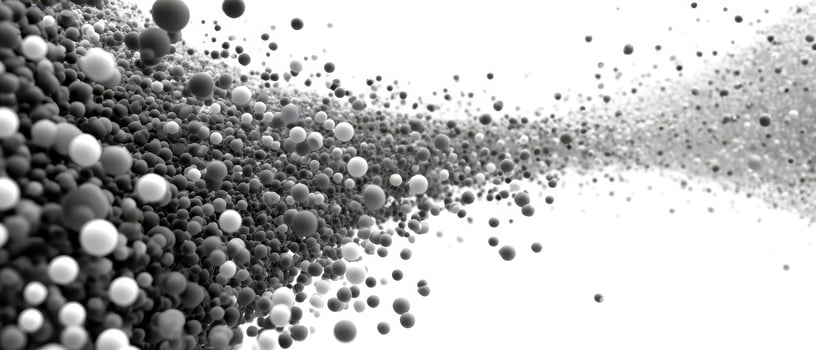 Bubbles in motion create dynamic visual effect photo