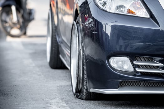 A close up of a car with a front bumper photo