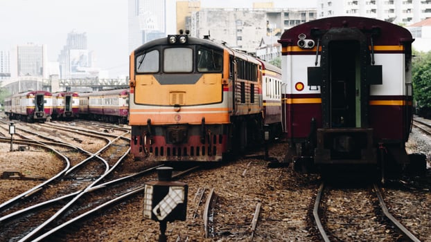 Thai railway train photo