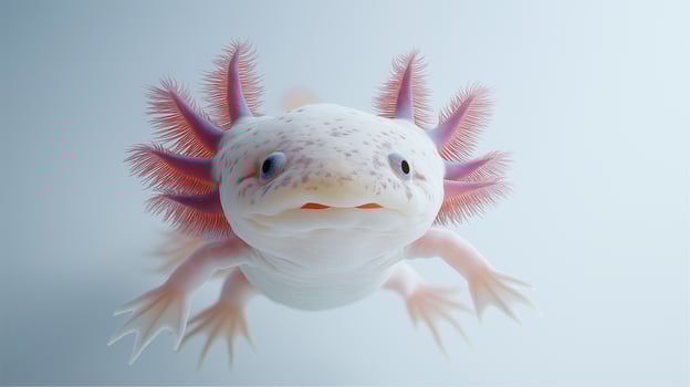 Axolotl Portrait Cute Amphibian Underwater Creature Aquatic Pet Animal photo