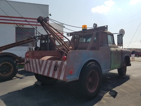 Vintage Tow Truck Along Route 66 in Galena, Kansas photo