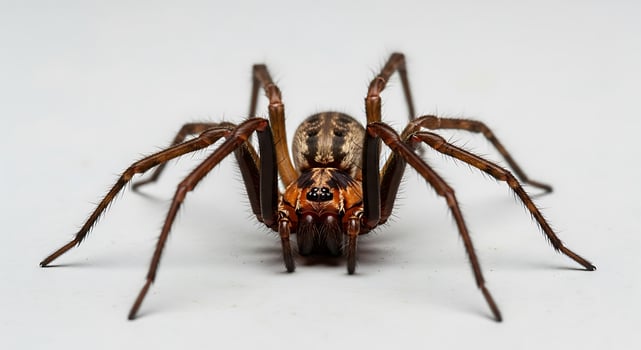 A spider with long legs and a brown body photo