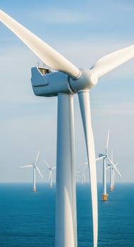 Offshore Wind Turbines Rotating Blades Ocean Energy photo