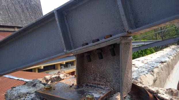 steel structure is under construction photo
