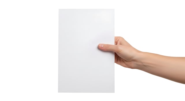 White Sheet in Hand photo