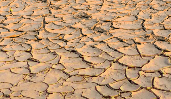 Drought land - Greenhouse effect and global warming photo