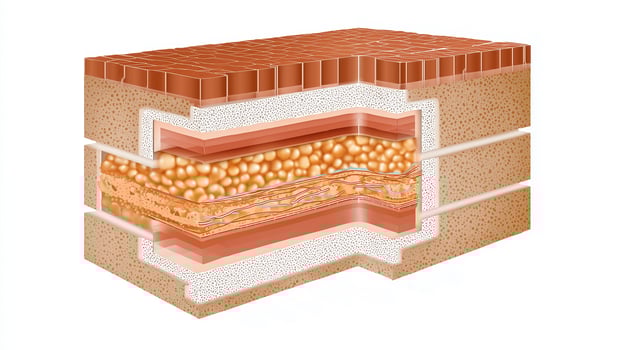 This Biocement layers show promise for eco-friendly construction with living organisms. photo