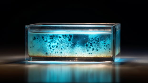 This Biocement made from living materials is being developed for eco-friendly construction methods. photo