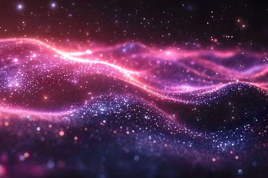 Abstract Pink and Purple Cosmic Waves - Fantasy Background for Design and Creativity photo