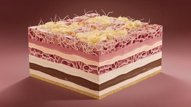 This Biocement structures showcase sustainable growth with advanced materials and unique layering. photo