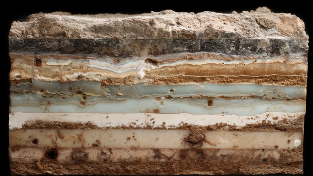 This Biocement layers showcase eco-friendly materials for sustainable construction. photo