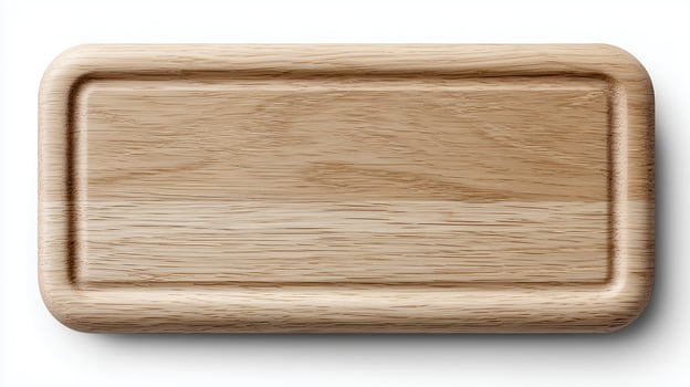 Wooden chopping board on a clean surface ready for cooking tasks photo