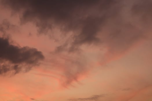 morning cloudy sky from dark to light photo