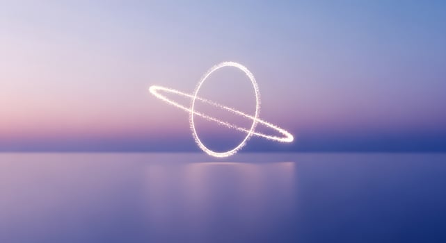 A circle with a ring in the middle of it photo