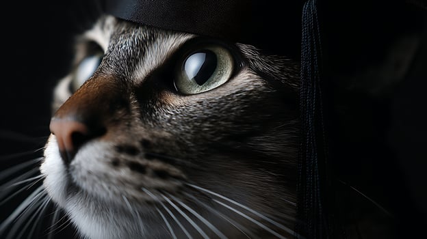 Focused Feline Vision A Close Look at Intelligent Animal Eyes. photo
