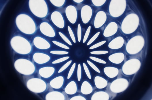 Seamless Plastic Structure With Holes In Form Of Variety Ovals photo