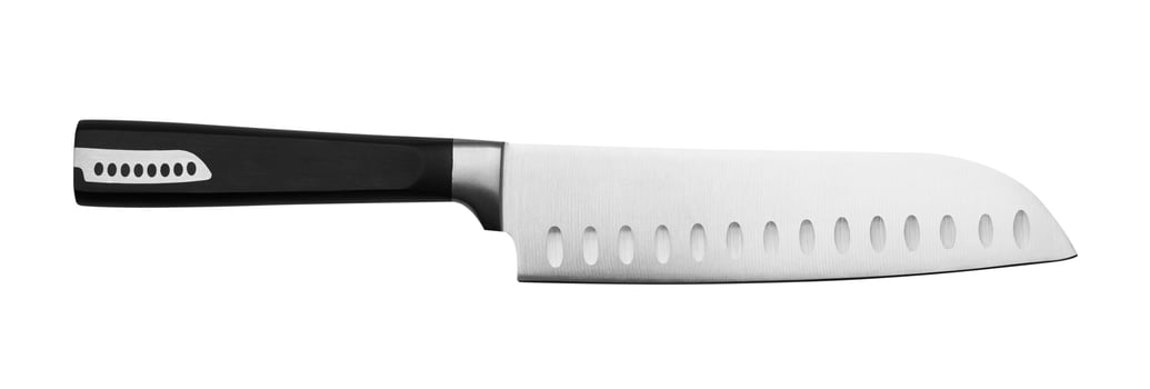 Kitchen knife on white background photo