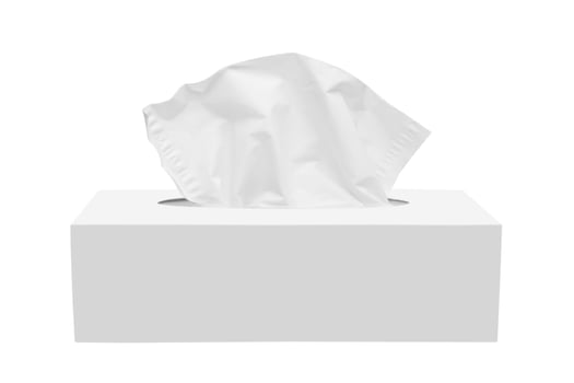 Paper napkins in a box photo