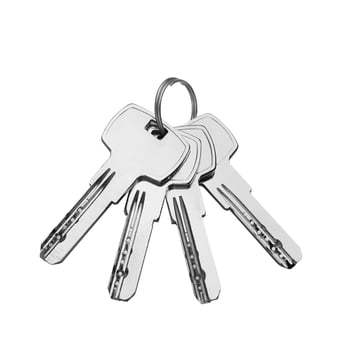 Keys on white background photo