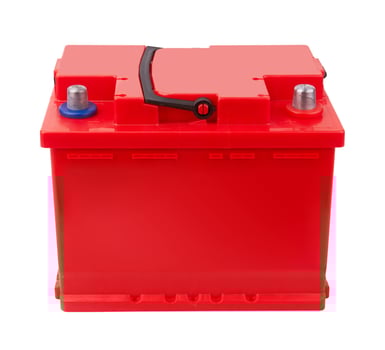 Car battery isolated on a white photo