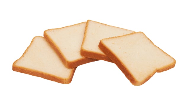 Toasts isolated on a white back photo