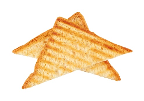 Toast isolated on white photo