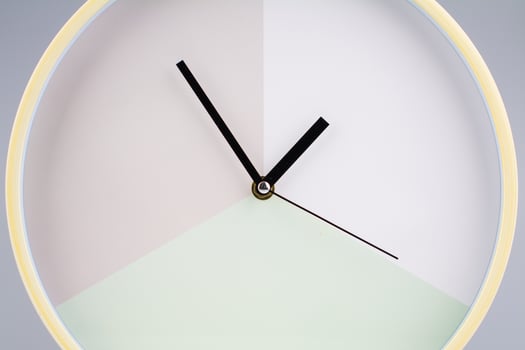 Time and the workings of time that stop. High quality studio shot of a clock. Time and time management photo