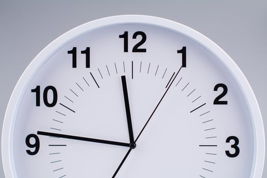 Time and the workings of time that stop. High quality studio shot of a clock. Time and time management concept photo